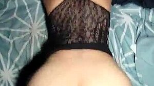 How does this petite morena have such a stunning backside?