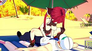 marine banging hard at the beach, so hot! 🔥