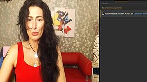 look, this mature russian bitch shakes from orgasm control