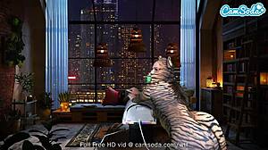 big boobs pussy cat costume girl masturbating with dildo and blowing monster cock on camsoda!