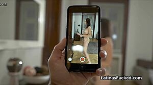 beautiful perky latina enjoys riding with her partner