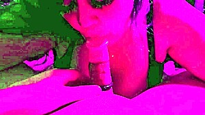 Brunette Milf Performs Deepthroat Blowjob On Homemade Cock