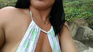 Latina Amateurs Enjoy Beach Walk And Discover Fun Activities.