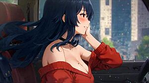 Horny Girlfriend Rips Shirt Off in Bluring Walls Hentai Game