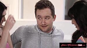 Zerotolerancefilms - Juicy Threesome With Girlfriend And Stepsister In Bent Over Missionary