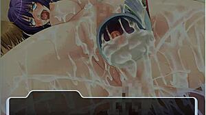 so in shion cruel magical angel ep 9, this hentai babe sucks morning wood during a brutal game.