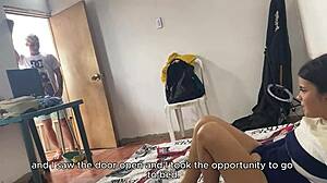 College Girl Trades Huge Ass for Room Rent in Spanish with English Subs