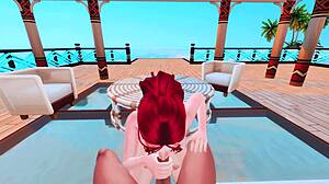 perverted mermaid did a deep throat blowjob for a huge bbc pov sims 4 anime hentai cosplay