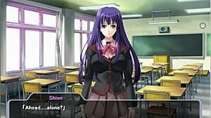 so in shion cruel magical angel ep 9, this hentai babe sucks morning wood during a brutal game.