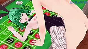 tatsumaki and fubuki in bunny girl outfits get intense in one-punch man hentai