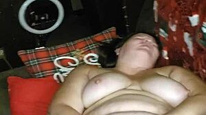 The milf felt overwhelming pleasure squirting with two huge dildos.