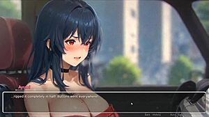 Horny Girlfriend Rips Shirt Off in Bluring Walls Hentai Game