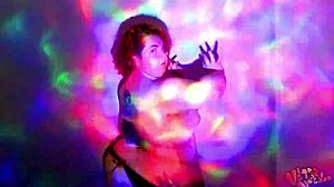 bbw goddess undressing in oiled striptease dance