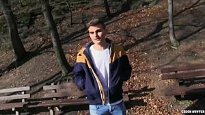 this euro twink is getting rough outdoor assfucking in czech hunter 521 😏