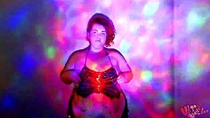 bbw goddess undressing in oiled striptease dance