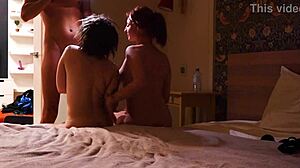 wanna join our wild threesome backstage with busty anfisse & emma korti?