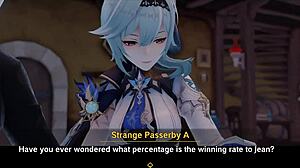 I’m obsessed with Eula Genshin Impact in wild 3D cartoon group action