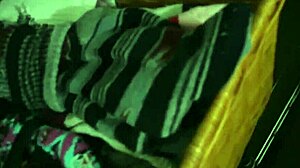 lesbian teen licks stepsis in snowy pov scene