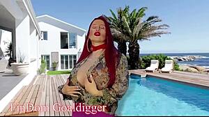 Please, play with my big tits, oops sorry!