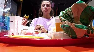 my step-brother invited me to play with him while he controls my lovense in public