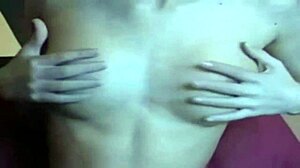 cellphone fun turns into hardcore toy play with huge boobs