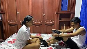 Wild sex with my stepsister who craves rough pounding until I finish inside