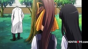 Извращенный учитель эксплуатирует молодых 18+ лесбиянок в кампусе в нецензурированной аниме-драме