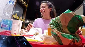 my step-brother invited me to play with him while he controls my lovense in public