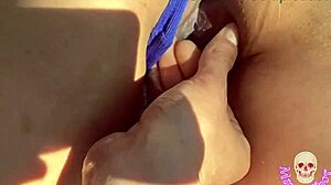 Fucking Neighbor in Garden with Monster Cock While Husband’s Away