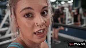 Caught sneaking in the gym locker room with PervTeen