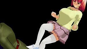 Girl B Hero Sucks Cock in Hentai Scenes Part 15.