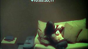 sexy babe fingering her tight pussy on sofa