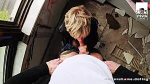 vicky hundt, horny mature mare, dives into a filthy outdoor fuck date with stevenshame