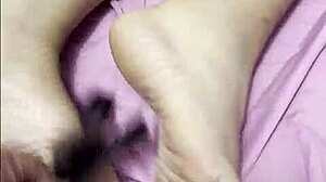 tickling a mature mexican woman's feet before giving her a creampie
