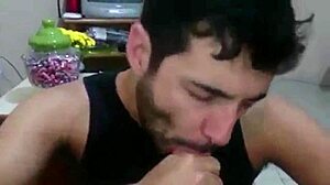 Marcos Goiano Sucks on a Massive Cock