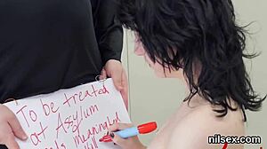 i took this sexy cutie to the butt hole assylum for awkard anal treatment