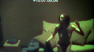 sexy babe fingering her tight pussy on sofa