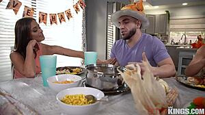 armani black hosts a fantastic thanksgiving feast for her family and friends