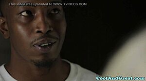 Coola 72, a mature woman, sucks big black cock and gets cum on her big tits.