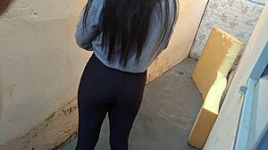 Latina teen’s big ass drives me wild on the street