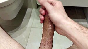 MMASTURBATION AND CUM 5 in bathroom