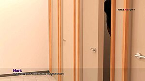 Mark helps step-mom dress in wild dorm hentai