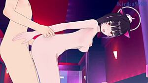 kyouyama kazusa and onikata kayoko having intense sex in blue archive hentai