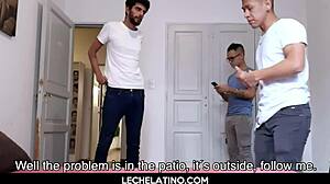 Big Dick Latinos In Gay Threesome Encounter