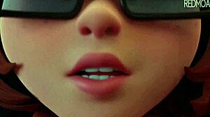 i can’t get over velma from scooby-doo by redmoa, so hot