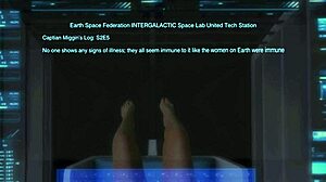 Mera Firelyte dances seductively at Kitty Club with intergalactic sluts in anime