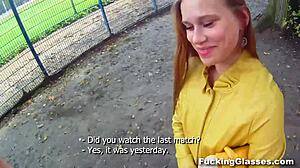 Fucking Glasses - Emma Gets Nailed Hard on Construction Site Teen Scene