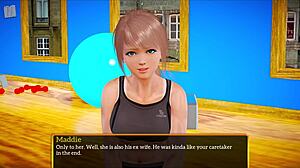 Blonde with Small Tits Plays Intense Game in Family