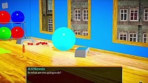 Blonde with Small Tits Plays Intense Game in Family