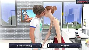 College Kings Game Shows Karthik Nailing Riley in Dream. Blowjob and Footjob Heat Up the Scene.